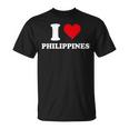 I Love Philippines Coeur Cadeau Philippin Philippine T-Shirt