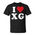 I Love Xg Initials I Heart XG First Last Name X G Tシャツ