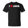 I Love ハート Java Tシャツ