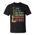 I May Be Old クールバンド レトロギター フェンダー ロックンロール Tシャツ