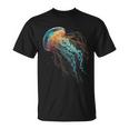 Medusas Fantasía Colorido Animal Arte Gráfico Medusas Camiseta unisex