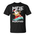 Mele Kalikimaka ハワイアン クリスマス ハワイ サーフィン サンタ Tシャツ