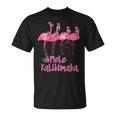 Mele Kalikimaka フラミンゴ ハワイ トロピカルファミリー Tシャツ