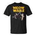 Meow Wars 猫好きのための面白いグラフィック Tシャツ