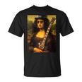 Monalisa Guitarist By Rock N Roll Tシャツ