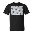 Monotone Aperiodic モノタイルカラー グレータイルパターン Tシャツ