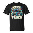 Monster Truck Retro Colorido Camiones Amante Niño Adolescente Adulto Camiseta unisex