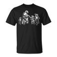Motocross Dirt Bike Dad With Three Children Motorcycle Father's Day T-Shirt