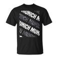 Munich Patrón De Camuflaje Gris Camiseta unisex