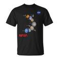 Nasa太陽系惑星ワーム記章ロゴ Tシャツ