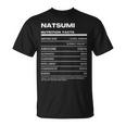 Natsumi 栄養成分表示 Tシャツ
