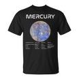 Nerdy Mercury 天文学 科学惑星 太陽系 ホワイト Tシャツ