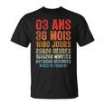 Noces De Froment Cadeau D'anniversaire 3 Ans De Mariage T-Shirt