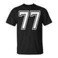 Number 77 Birthday 77Thports Player チーム番号入りジャージ Tシャツ