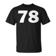 Number 78 、Eventy-8 ジャージ スポーツ 誕生日 Tシャツ