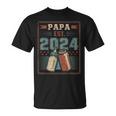 Papa Est 2024 初めてのパパ 父の日 新しい父親の父性 Tシャツ