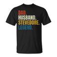 Papá Maridotevedore Leyenda Trabajador Portuario Estibador Camiseta unisex