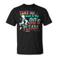 Patín De Los 90 Diseño Para Una Chica Patinadora In Mangas Camiseta unisex