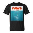 Paws Cat ファニーtシャツ、子猫映画ポスターパロディ Tシャツ