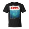 Paws 猫 子猫 ニャーパロディー おもしろ猫好き Tシャツ
