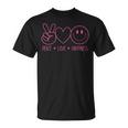 Peace Love Happiness シャツ ハッピーフェイス スマイルフェイス ヒッピー Tシャツ
