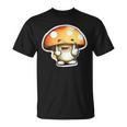 Personnage Champignon Drôle Doigt D'honneur Joyeux Anniversaire Gourmand T-Shirt