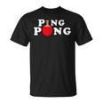 Ping Pong ピンポン卓球 おもしろレトロ Tシャツ