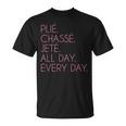 Plie Chasse Jete バレエダンシング バレリーナ バレエダンサー Tシャツ