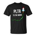 Pltr To The Moontock Ticker Wsb 面白いミーム Tシャツ