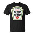 I Put Ketchup On My Ketchup トマトマスタード ハロウィンチーム 長袖tシャツ Tシャツ