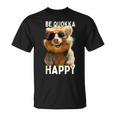 Be Quokka Happy クオッカ・ビー・クオッカ・ハッピー＆クオッカとスマイル Tシャツ