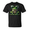 Ranaerde Con Gafas Deol Divertido Reptil Herpetología Amor Camiseta unisex