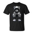 Rap Bear Collector Style Reflective Hip Hop Teddy With Bling T-Shirt Rap Bear Collector Style Reflective Hip Hop Teddy With Bling T-Shirt