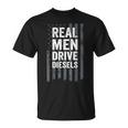 Real Drive Diesels 面白いディーゼル メカニック Usa トラッカー Tシャツ