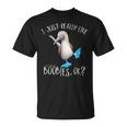 Really Like Blue Feet Boobies アオアシカツオドリのユーモア Tシャツ