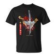 Redpider Lily And Japanese Anime Retro Oniamurai Mask Tシャツ