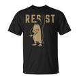 Resist Penguin Activism Diseño Gráfico Camiseta unisex