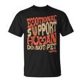 Retro Do Not Pet Emotionalupport Human Groovy Tシャツ