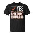 Retro Profession I'm The Apartment Manager Tシャツ