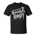 Rockabilly Rebel Pin-Up Girl In Dress Graphic Tシャツ