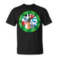 Rueda De Banderas De Las Naciones Celtas Diseño De Círculo De Patrimonio Cultural Camiseta unisex