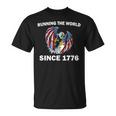 Running The Worldince 1776 アメリカンイーグル アメリカ国旗 Tシャツ