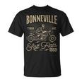 Salinas De Bonneville Motociclismo Carreras Moterointage Camiseta unisex