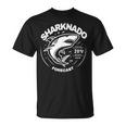 Sharkharknado Forecast ファニーグラフィックtシャツ Tシャツ