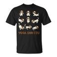 Shih Tzu ヨガシャツ シーズー ヨガポーズ 瞑想 Tシャツ