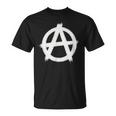 Signos De Anarquía Libertad Punks Punk Rock Anarquía Camiseta unisex