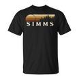 Simms Tx ビンテージ エバーグリーン サンセット 80年代 レトロ Tシャツ