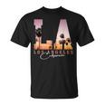 Souvenir Du Coucher Deoleil La Los Angeles Californie T-Shirt