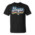 Stefan ファーストネーム 男の子 ヴィンテージスタイル 70年代 80年代 パーソナライズ Tシャツ