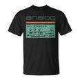 Synthesizer アナログシンセテクノ酸djプロデューサー ビンテージ Tシャツ